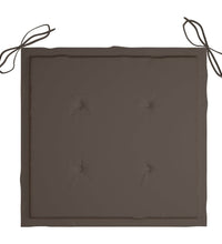 Gartenstuhl-Kissen 4 Stk. Taupe 40x40x3 cm Oxford-Gewebe