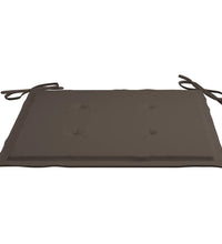 Gartenstuhl-Kissen 4 Stk. Taupe 40x40x3 cm Oxford-Gewebe