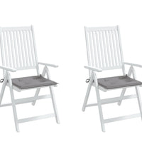 Gartenstuhl-Kissen 2 Stk. Grau 50x50x3 cm Oxford-Gewebe