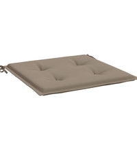 Gartenstuhl-Kissen 2 Stk. Taupe 50x50x3 cm Oxford-Gewebe