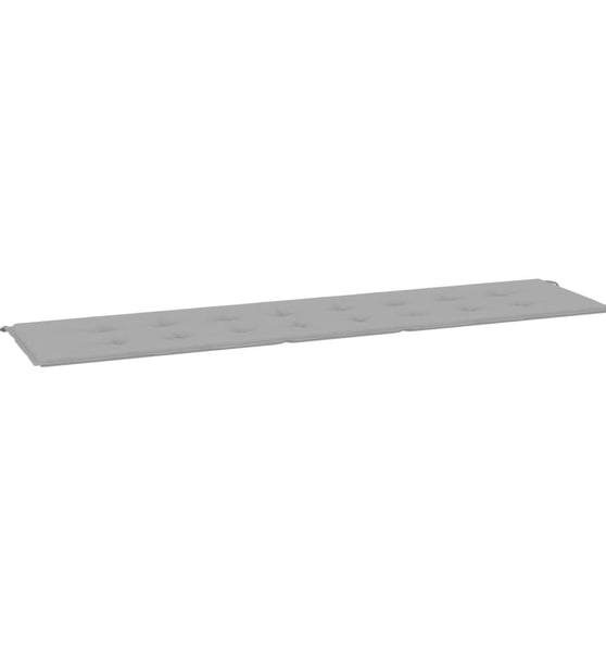 Gartenbank-Auflage Grau 200x50x3 cm Oxford-Gewebe