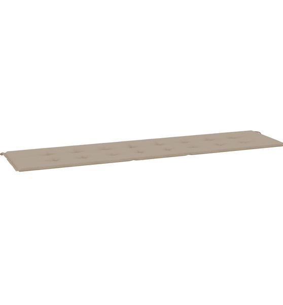 Gartenbank-Auflage Taupe 200x50x3 cm Oxford-Gewebe