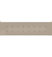 Gartenbank-Auflage Taupe 200x50x3 cm Oxford-Gewebe