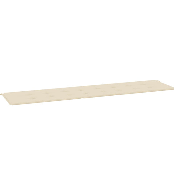 Gartenbank-Auflage Beige 200x50x3 cm Oxford-Gewebe