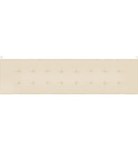 Gartenbank-Auflage Beige 200x50x3 cm Oxford-Gewebe