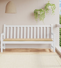 Gartenbank-Auflage Beige 200x50x3 cm Oxford-Gewebe