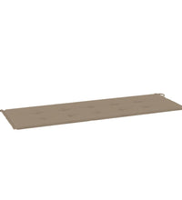 Gartenbank-Auflage Taupe 150x50x3 cm Oxford-Gewebe