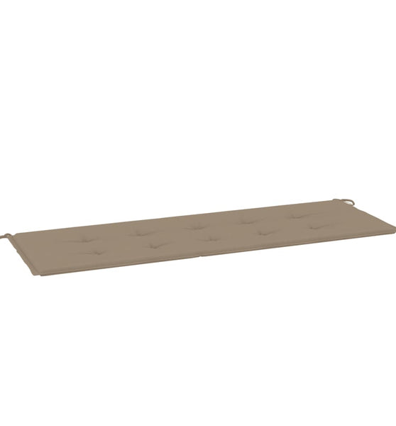 Gartenbank-Auflage Taupe 150x50x3 cm Oxford-Gewebe