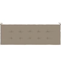 Gartenbank-Auflage Taupe 150x50x3 cm Oxford-Gewebe