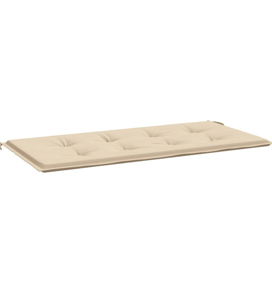 Gartenbank-Auflage Beige 100x50x3 cm Oxford-Gewebe