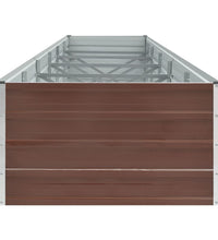 Garten-Hochbeet Verzinkter Stahl 480x80x45 cm Braun