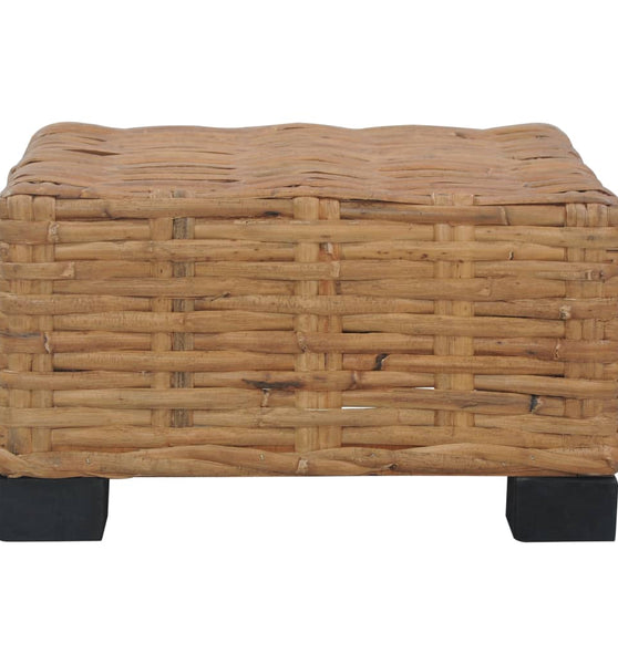 Couchtisch 47x47x28 cm Rattan Natur