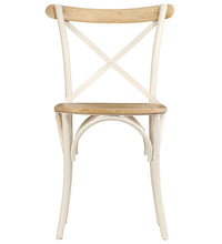 Esszimmerstühle 4 Stk. Weiß Mango-Massivholz