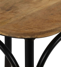 Esszimmerstühle 4 Stk. Schwarz Mango-Massivholz