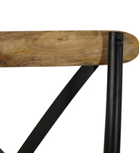 Esszimmerstühle 6 Stk. Schwarz Mango-Massivholz