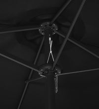 Sonnenschirm mit Aluminium-Mast 460x270 cm Schwarz