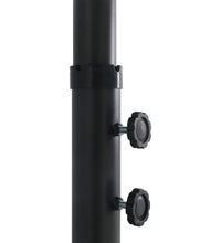 Sonnenschirm mit Aluminium-Mast 460x270 cm Schwarz