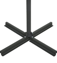 Sonnenschirm mit Aluminium-Mast 460x270 cm Schwarz