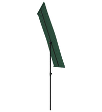 Sonnenschirm mit Aluminium-Mast 180 x 110 cm Grün