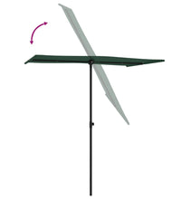Sonnenschirm mit Aluminium-Mast 180 x 110 cm Grün