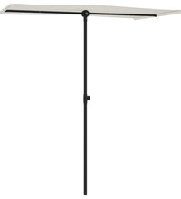 Sonnenschirm mit Aluminium-Mast 180x110 cm Sandweiß