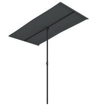 Sonnenschirm mit Aluminium-Mast 180x110 cm Anthrazit