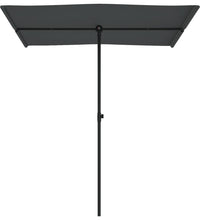 Sonnenschirm mit Aluminium-Mast 180x110 cm Anthrazit