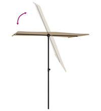 Sonnenschirm mit Aluminium-Mast 180x110 cm Taupe