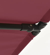 Sonnenschirm mit Aluminium-Mast 180x110 cm Bordeauxrot