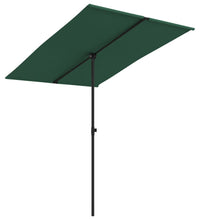 Sonnenschirm mit Aluminium-Mast 2x1,5 m Grün