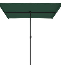 Sonnenschirm mit Aluminium-Mast 2x1,5 m Grün