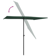 Sonnenschirm mit Aluminium-Mast 2x1,5 m Grün