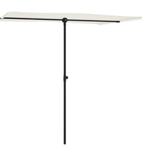 Sonnenschirm mit Aluminium-Mast 2x1,5 m Sandweiß