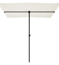 Sonnenschirm mit Aluminium-Mast 2x1,5 m Sandweiß