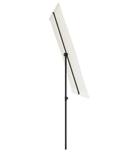 Sonnenschirm mit Aluminium-Mast 2x1,5 m Sandweiß