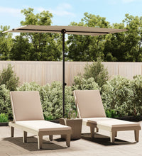 Sonnenschirm mit Aluminium-Mast 2x1,5 m Taupe