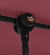 Sonnenschirm mit Aluminium-Mast 2x1,5 m Bordeauxrot