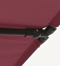 Sonnenschirm mit Aluminium-Mast 2x1,5 m Bordeauxrot