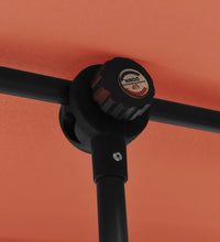 Sonnenschirm mit Aluminium-Mast 2x1,5 m Terrakotta