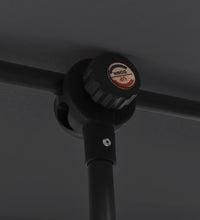 Sonnenschirm mit Aluminium-Mast 2x1,5 m Schwarz