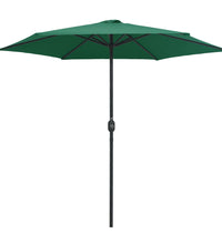 Sonnenschirm mit Aluminium-Mast 270x246 cm Grün