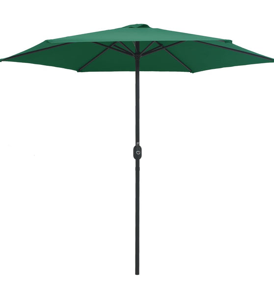 Sonnenschirm mit Aluminium-Mast 270x246 cm Grün
