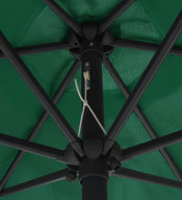 Sonnenschirm mit Aluminium-Mast 270x246 cm Grün