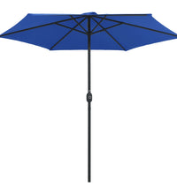 Sonnenschirm mit Aluminium-Mast 270x246 cm Azurblau