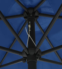 Sonnenschirm mit Aluminium-Mast 270x246 cm Azurblau