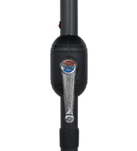 Sonnenschirm mit LED-Beleuchtung und Alu-Mast 270 cm Schwarz