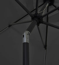 Sonnenschirm mit LED-Beleuchtung und Alu-Mast 300 cm Anthrazit