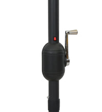 Sonnenschirm mit LED-Beleuchtung und Alu-Mast 300 cm Schwarz