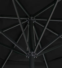 Sonnenschirm mit Aluminium-Mast 500 cm Schwarz