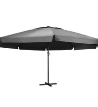 Sonnenschirm mit Aluminium-Mast 600 cm Anthrazit